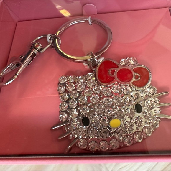 New gorgeous Hello Kitty keychain and necklace set,rhinestones,sparkling✨ - Picture 5 of 11
